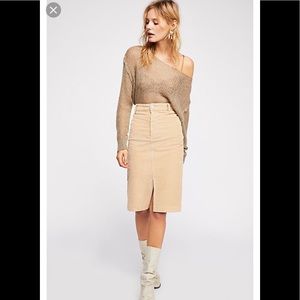 💥NWT💥 Free People Rosemary Cord Skirt
